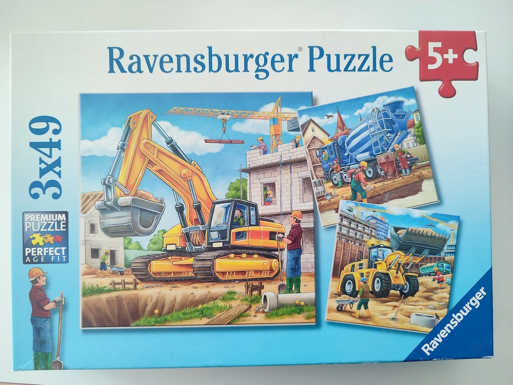 Puzzle Baustelle 3x49 Teile