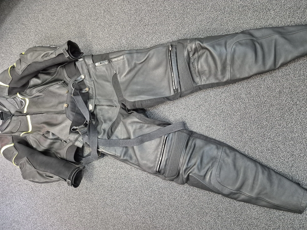 TOP! Leder Kombi Motorrad Hose und Jacke