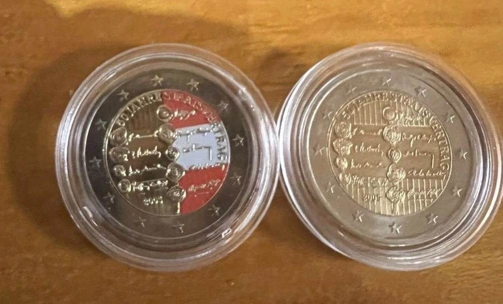 2  Münze Österreich 2 Stück 