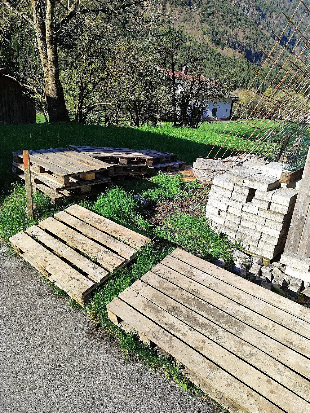 Paletten zu verschenken