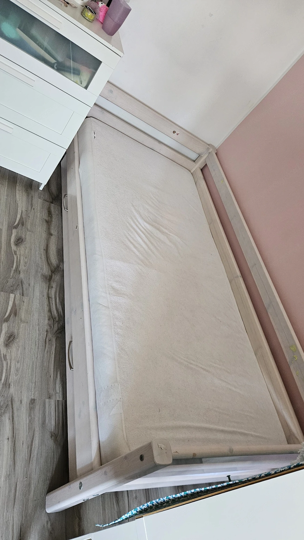 Flexa Bett weiss inkl Zusatzbett ausziehbar 