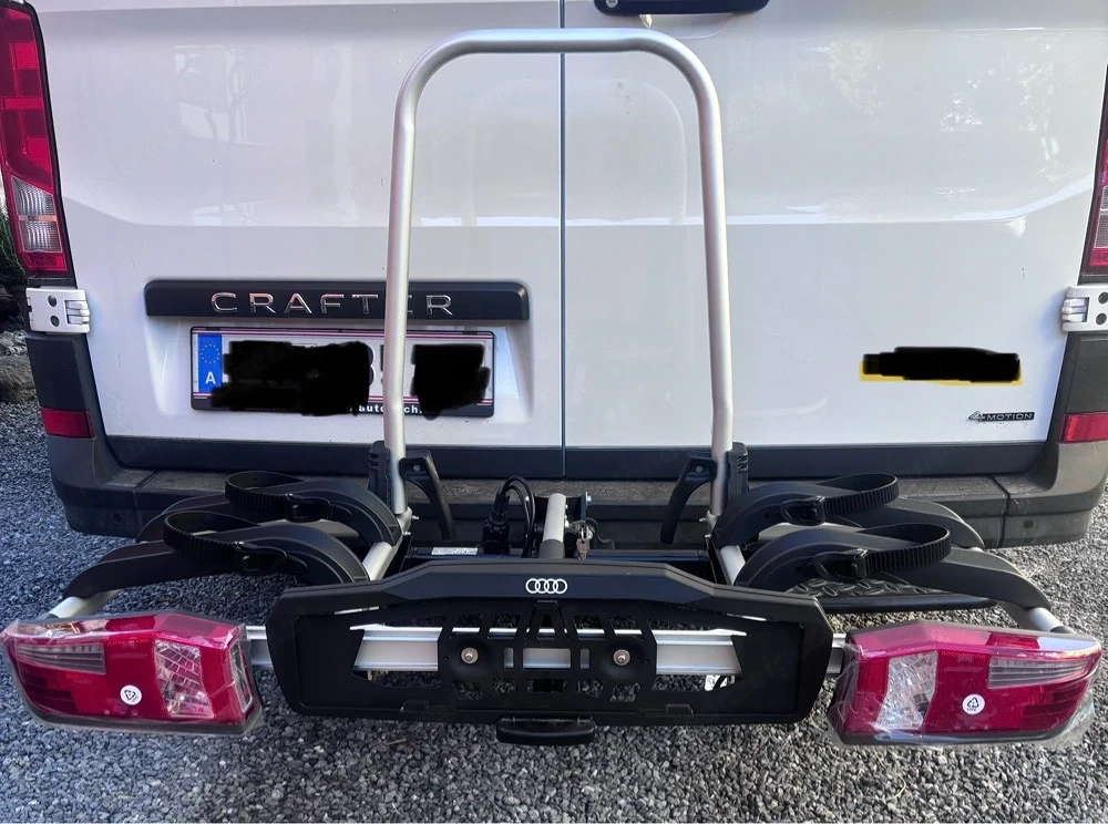 Fahrradträger abklappbar für Anhängevorrichtung