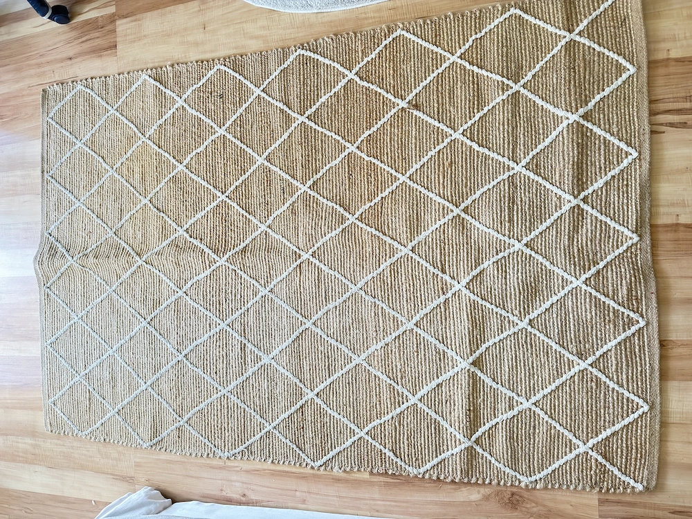 Boho Jute Teppich - Sehr guter Zustand 