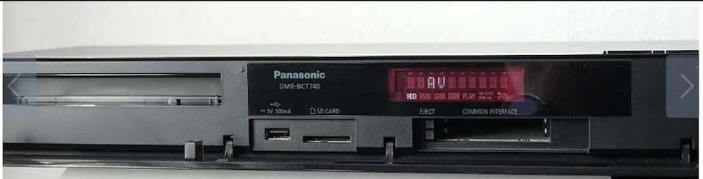 PANASONIC Blu-Ray Recorder DMR-BCT 740EG, 500 GB, mit orig. Fernbedienung 
