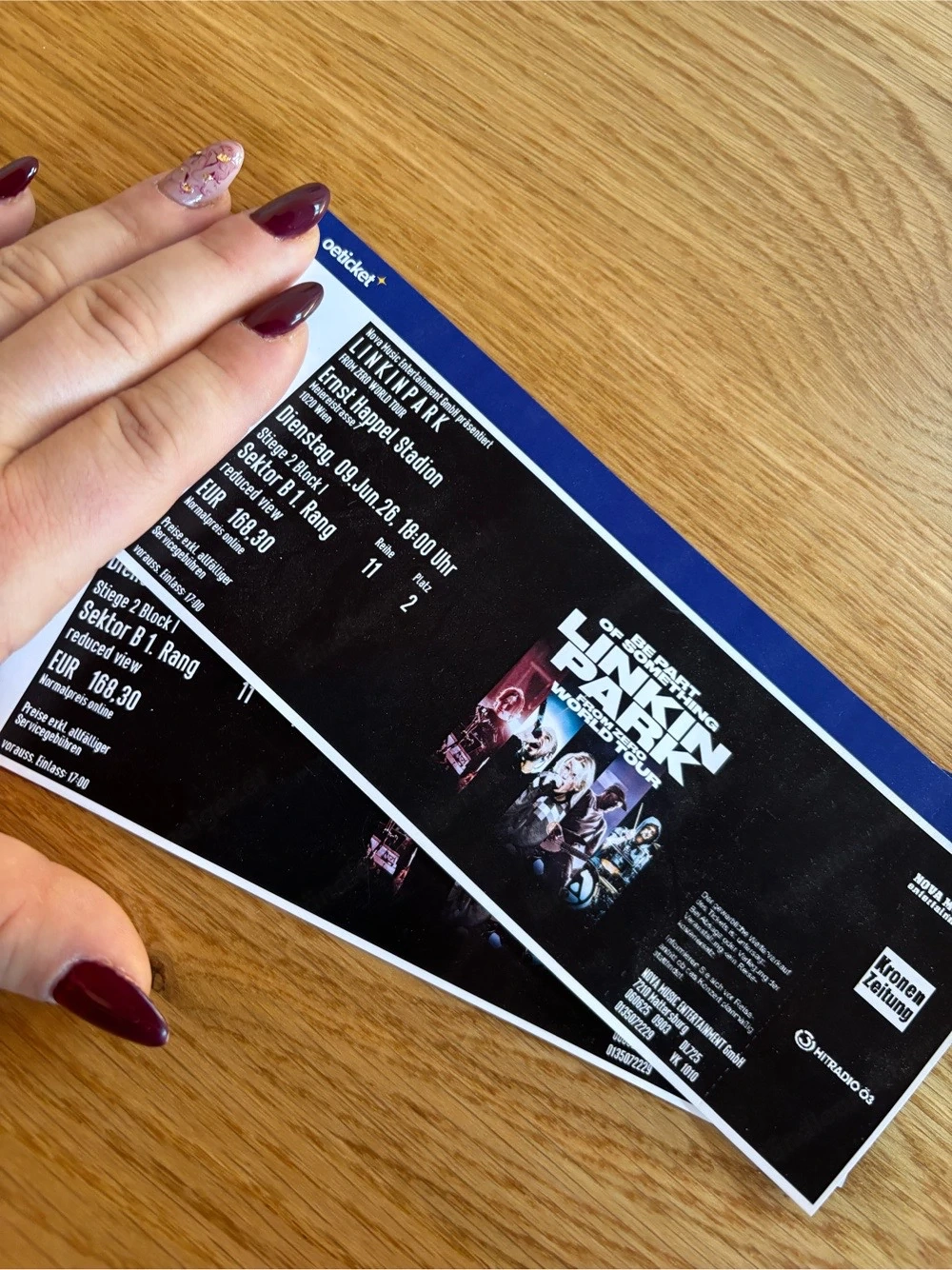 konzertticket Linkin Park