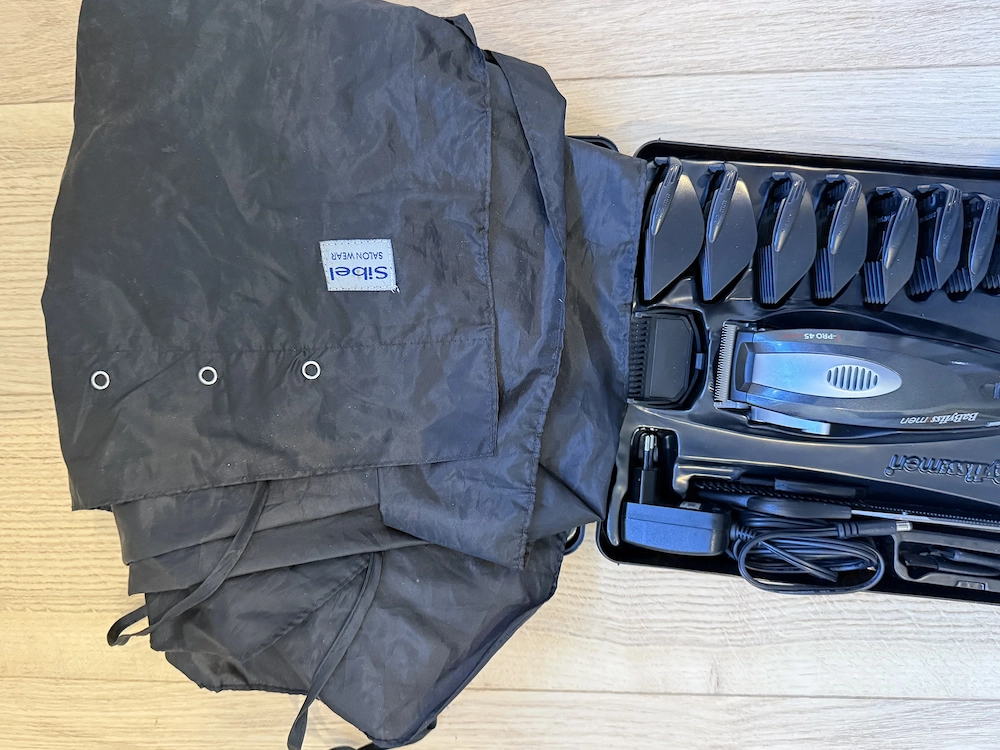 Babyliss Profi Haarschneidemaschine mit Friseur Mantel 