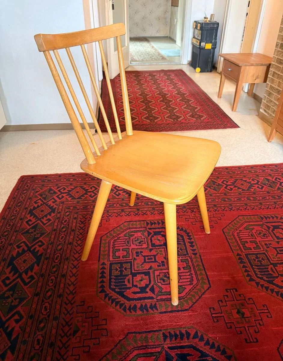 4 Sprossenstühle Vintage 60er Jahre