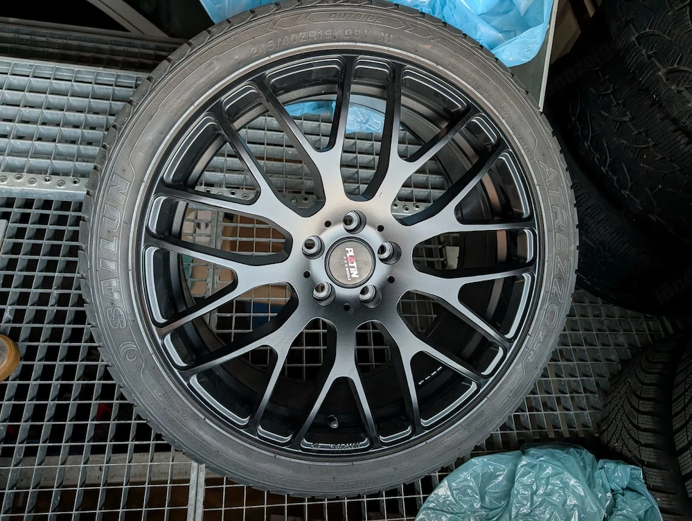 Felgen Platin Wheels P70 Alufelgen - 19 Zoll: LK108 - Schwarz Matt - Sportlich & Elegant