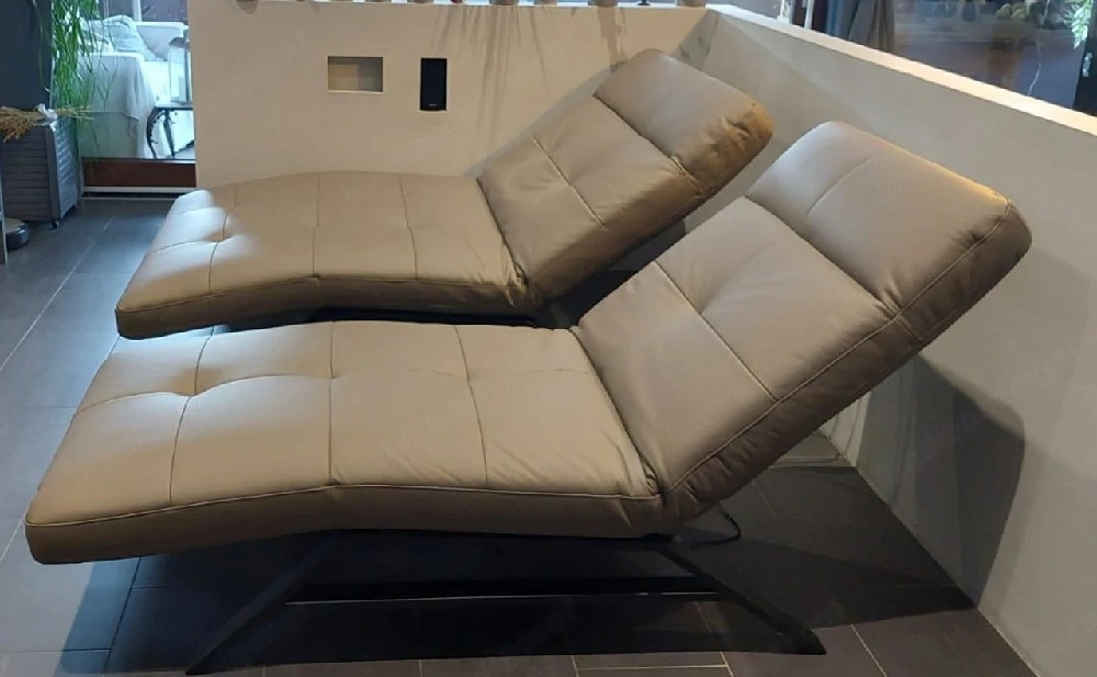 Moderne echt Leder Einzelliegen