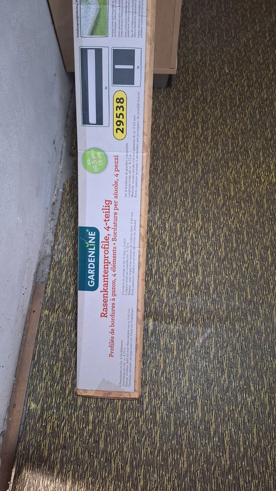 rasenkante originalverpackt