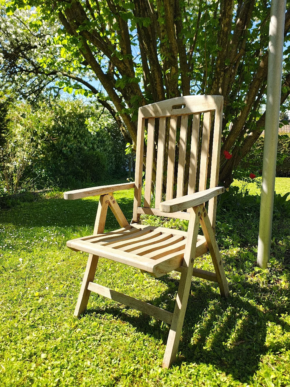 5 Stk. Gartenstühle Akazienholz