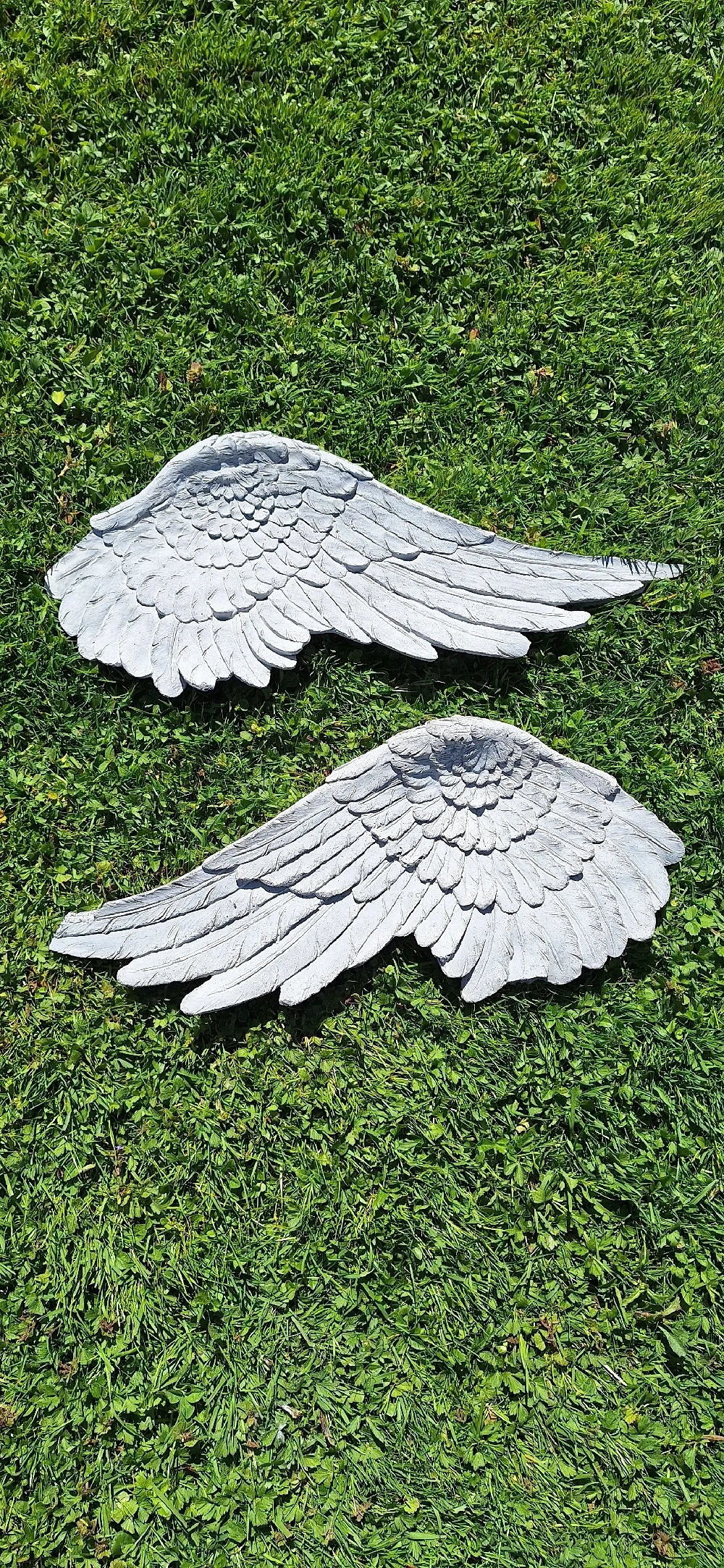 2 Deko Flügel aus Beton