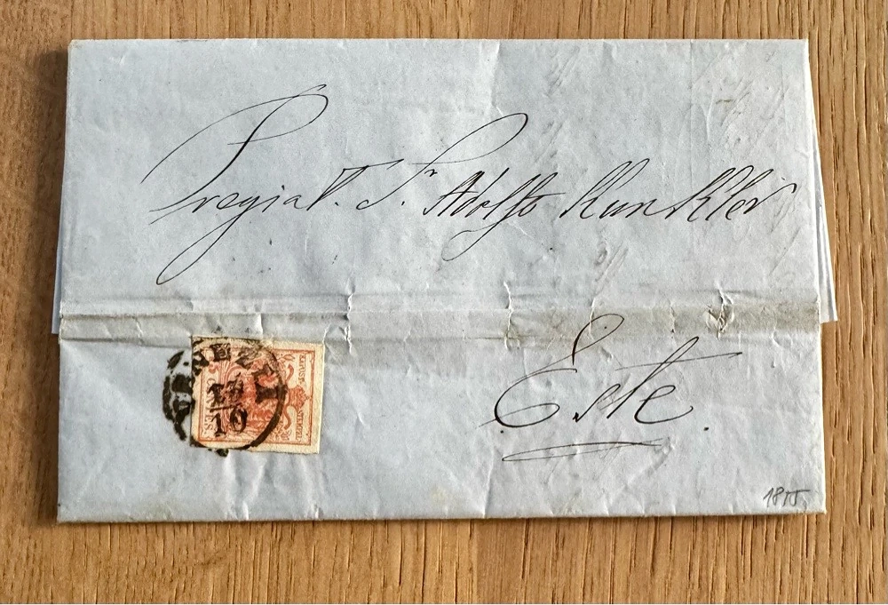 Faltbrief Österreich 1855