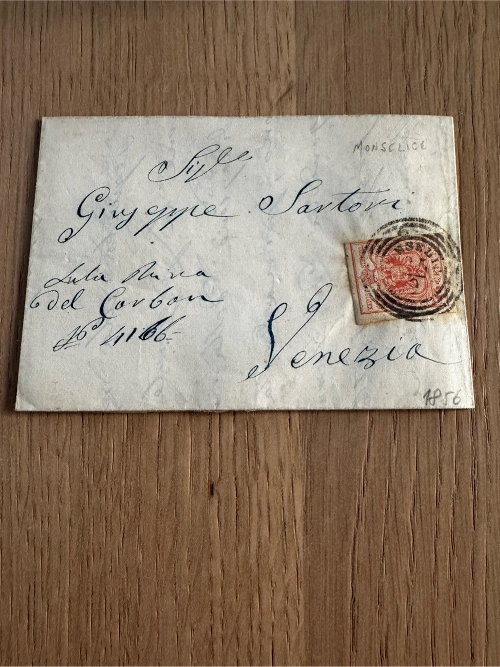 Faltbrief Österreich 1856