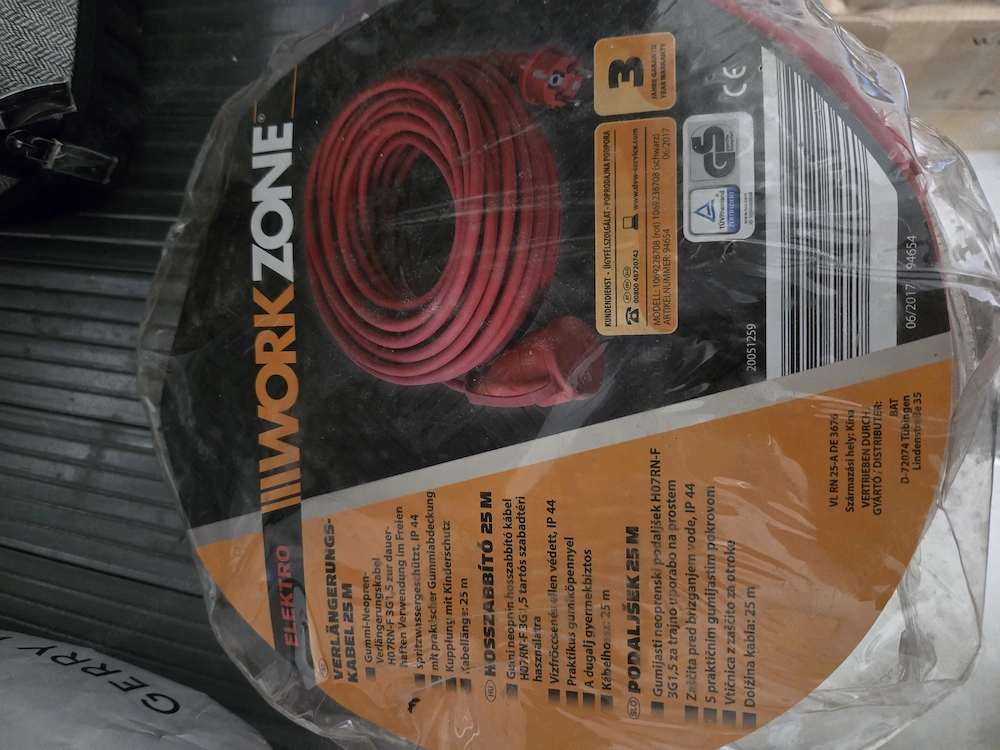 WORK ZONE Verlängerungskabel. 