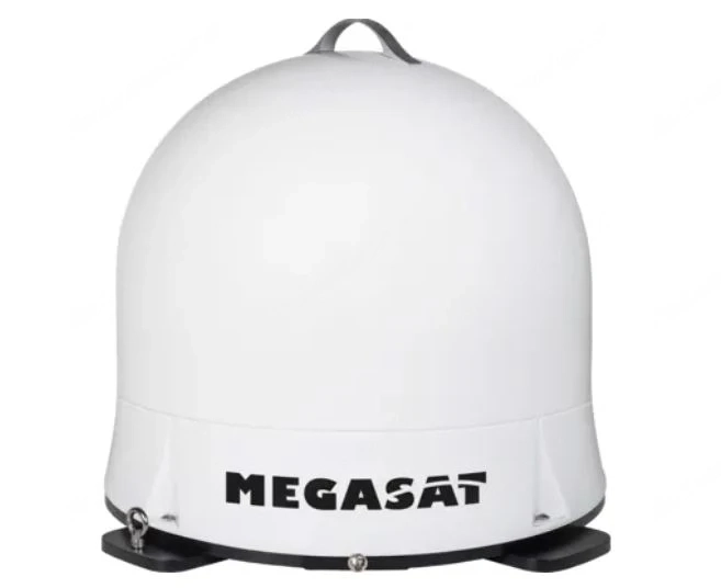 MEGASAT portable Sat Kugel, Bildschirm (22 Zoll) und Bildschirmhalter