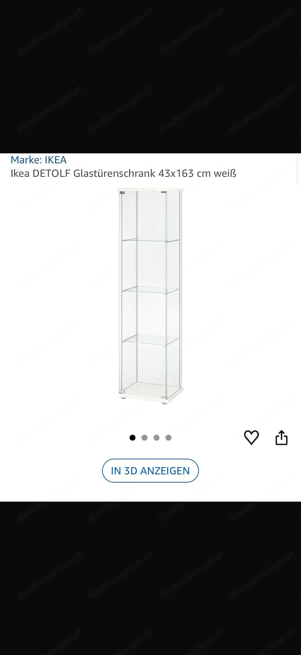 Vitrine Glas Ikea Detolf