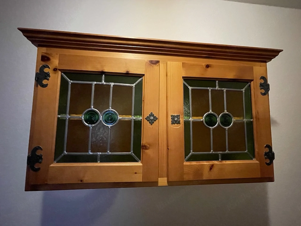 Hängeschrank Wohnzimmerschrank Ecksitzecke Holz zu verschenken Möbel