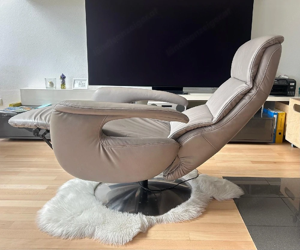 Ruhesessel Leder elektrisch 