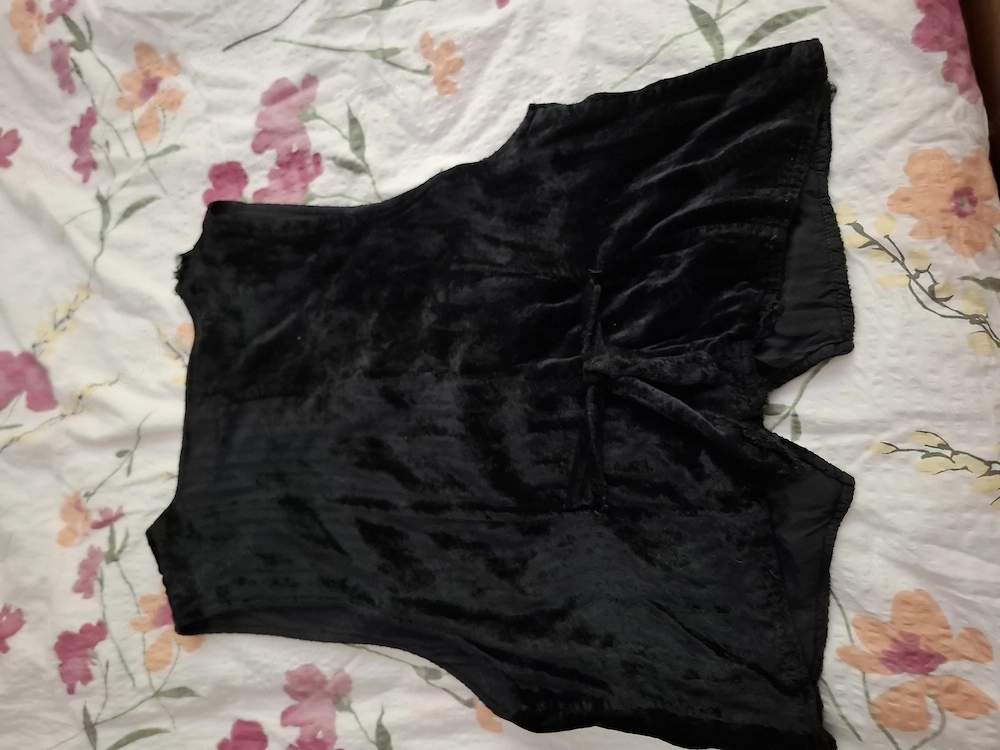 Samtgilet Taxi Model Gr M schwarz