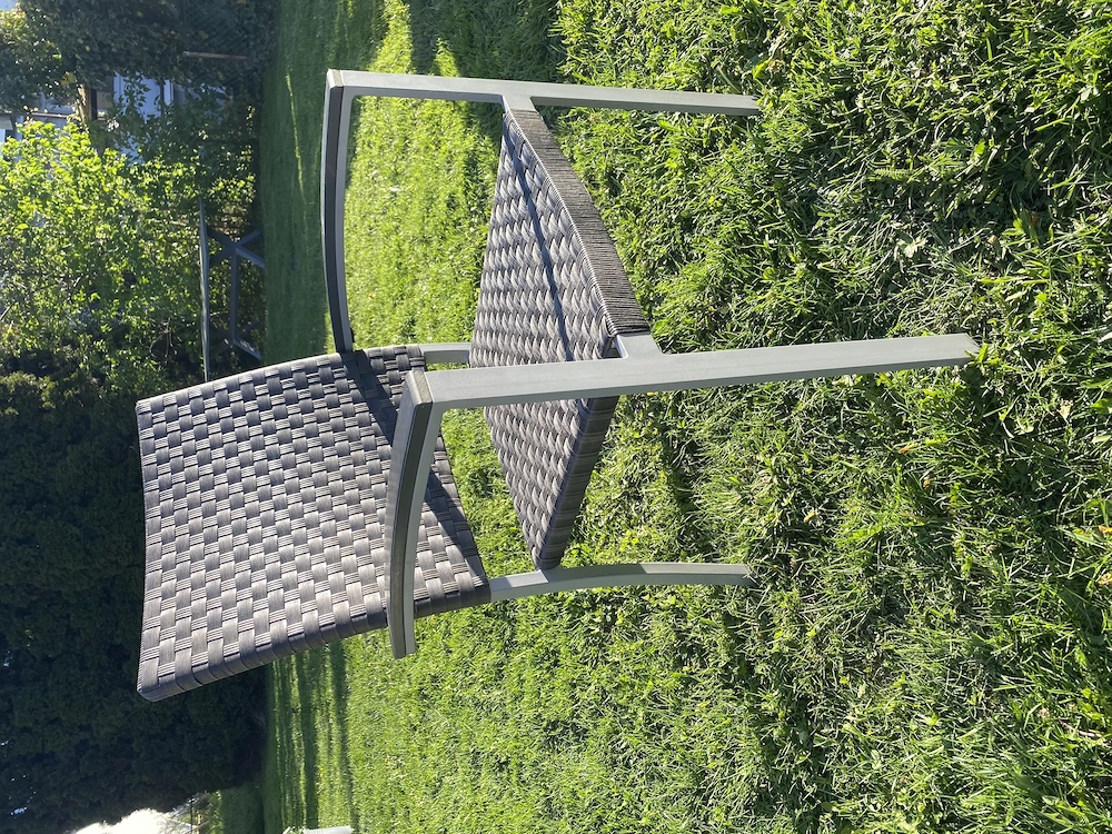 6 Gartenstühle aus Aluminium   Top Zustand 