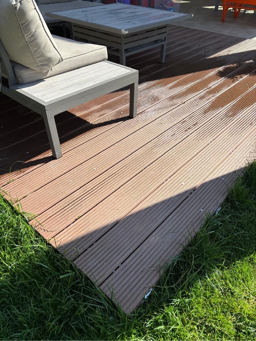 WPC Dielen braun, Holzoptik