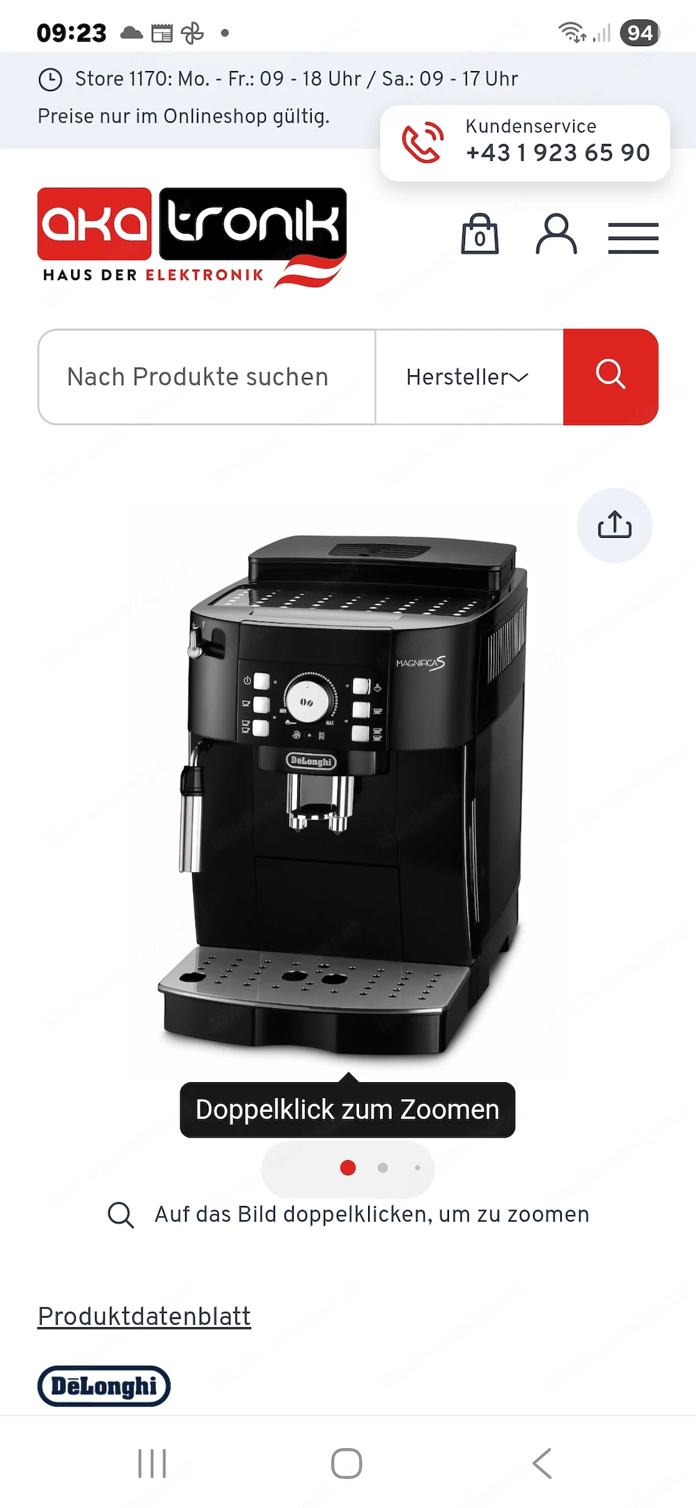 Kaffeeautomat De longi 