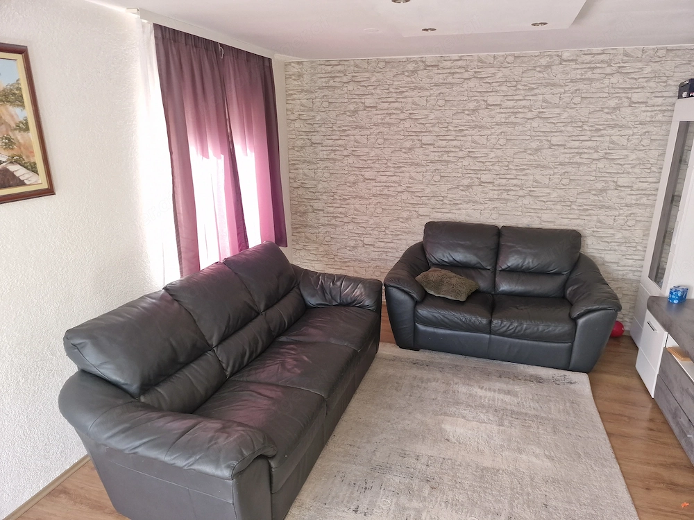 Sofa 3-Sitzer & 2-Sitzer echtleder