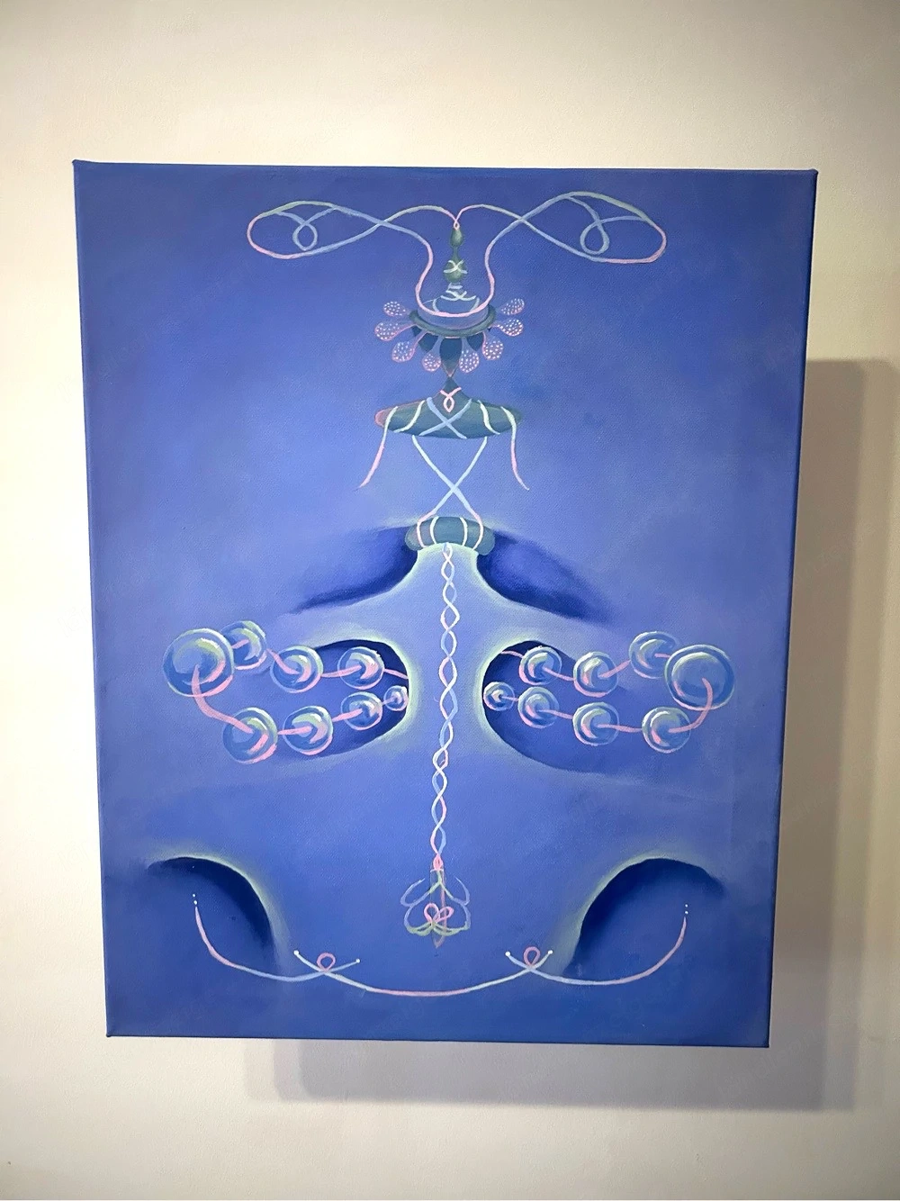 Selbstgemaltes Acrylgemälde auf Leinwand