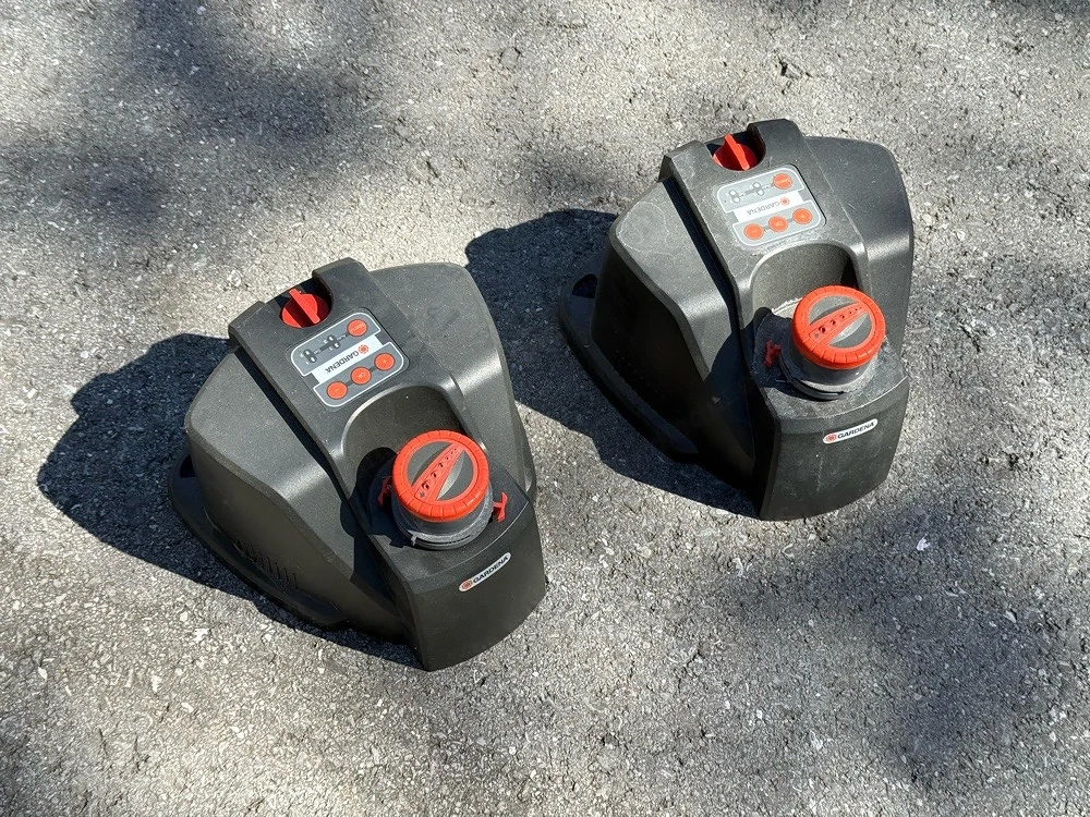 2x Gardena Vielflächenregner AquaContour