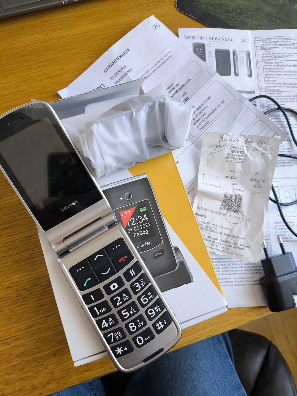 Wenig gebrauchtes Wertkartenhandy BeaFon incl. 40   B.Free Ladebon abzugeben