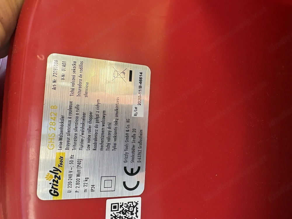 Garten Häcksler Grizzly