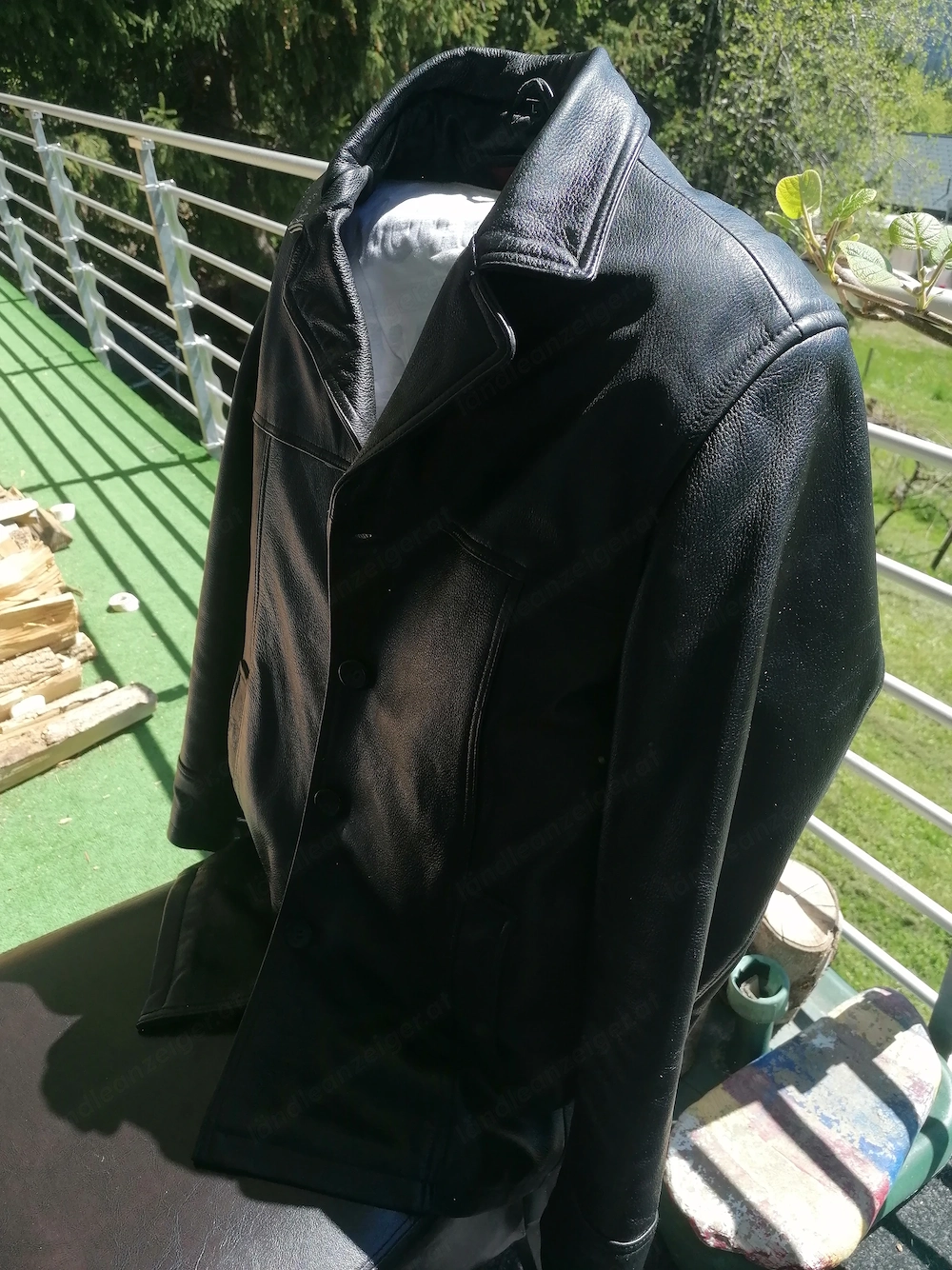 Vintage Lederjacke Montgomery New Tradition   Echtes Rindleder   Größe L   Neuwertig