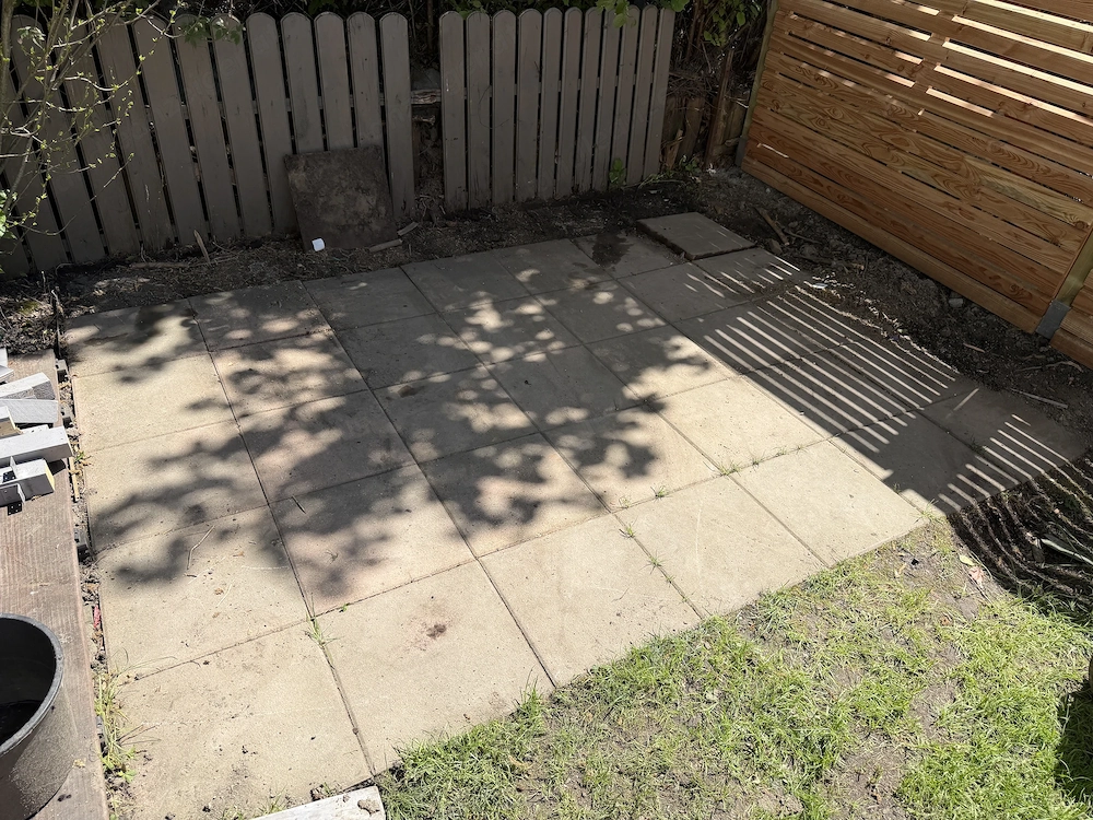 Waschbetonplatten 40x40cm 42Stk Kante gefast 4cm Stärke