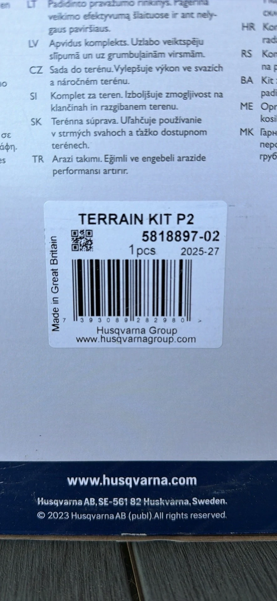 Husqvarna Terrain Kit