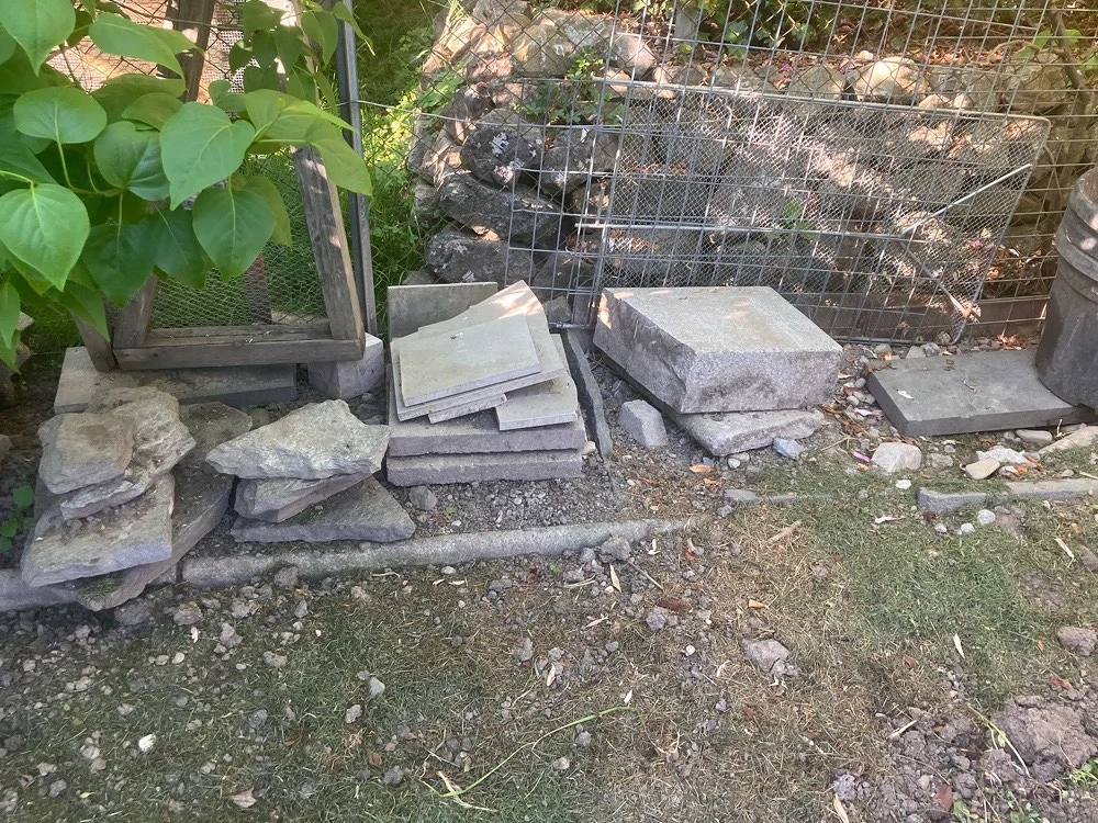 verschiedene Steinplatten