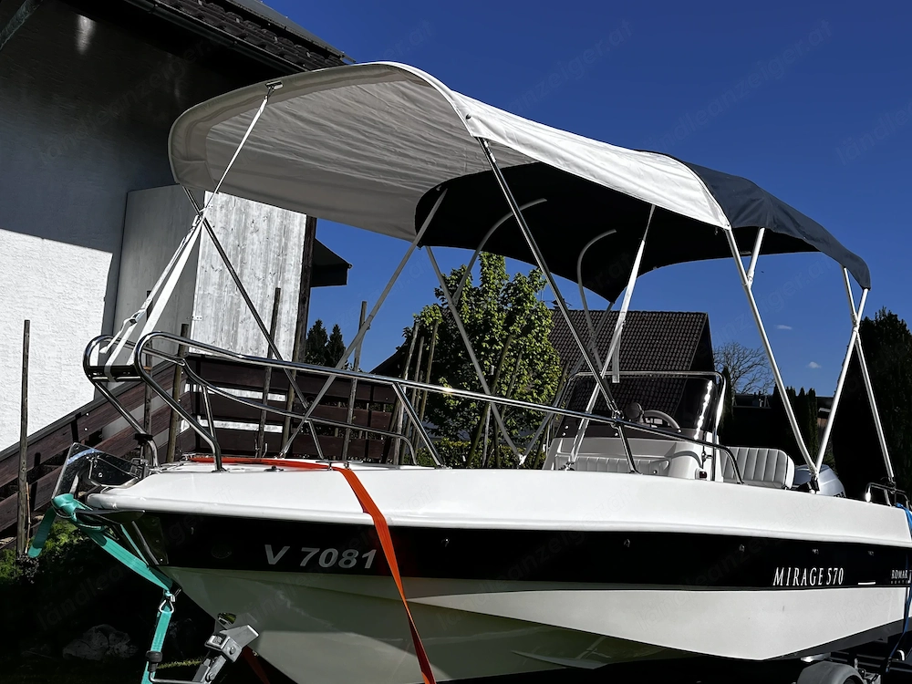 Sonnendach (Verlängerung Bimini) für Romar Mirage 570 