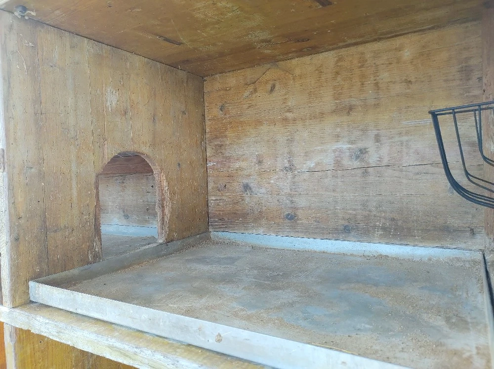 Hasenstall - Meerschweinchenstall -2 m lang, 5 Boxen auf 2 Etagen 