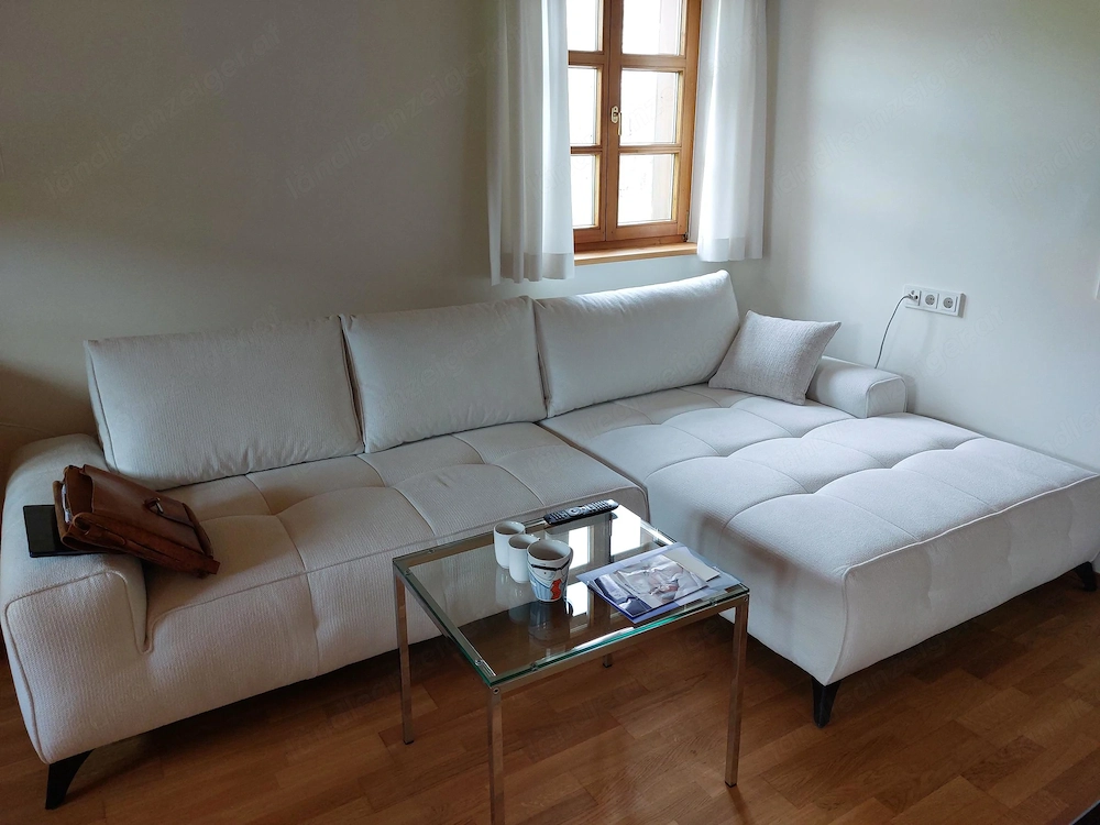 Sofa-Elementgruppe - wie Neu, weiß-natur