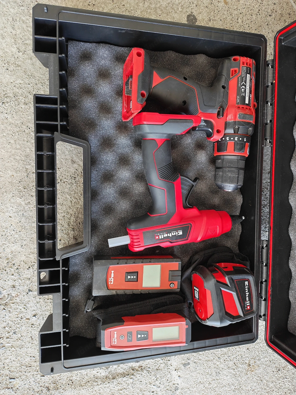 Einhell Akku Werkzeug inklusive 2 Hilti Entfernungsmesser 