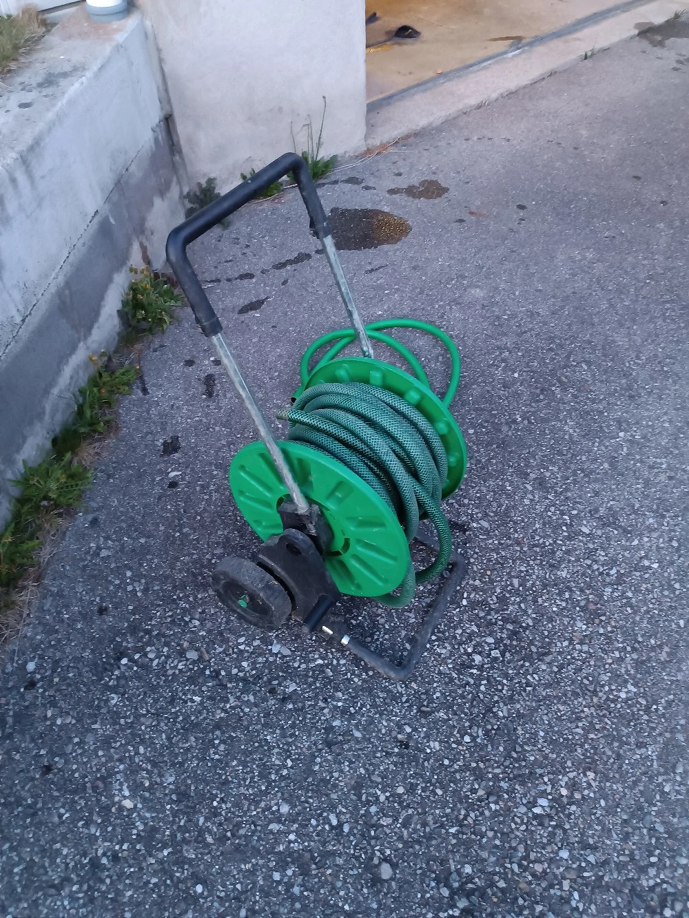 Gartenschlauch auf Haspel