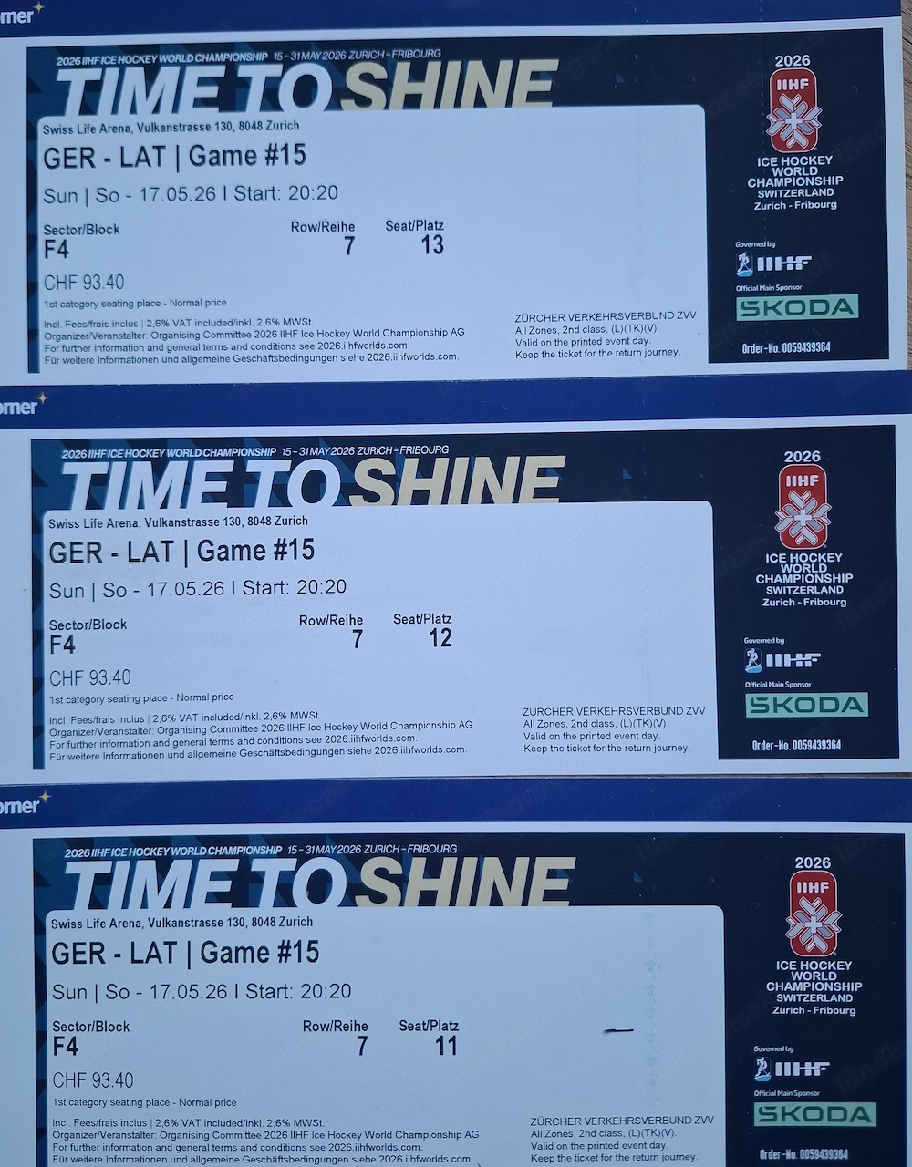 Eishockey WM 2026, Tickets 