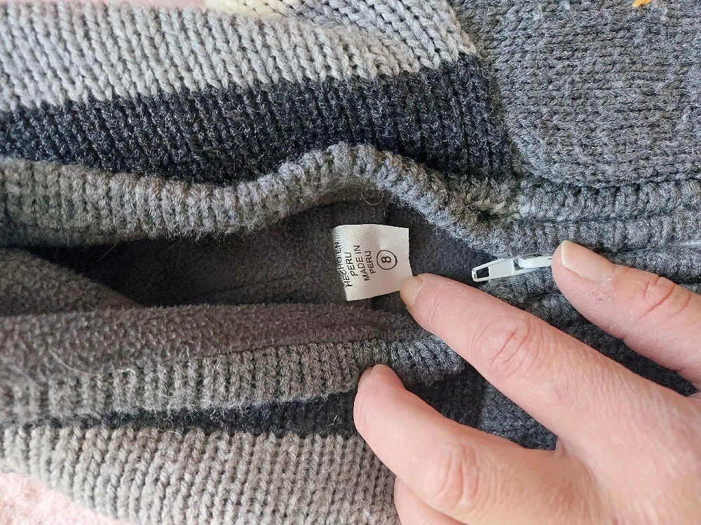 Gestrickte Kinder jacke