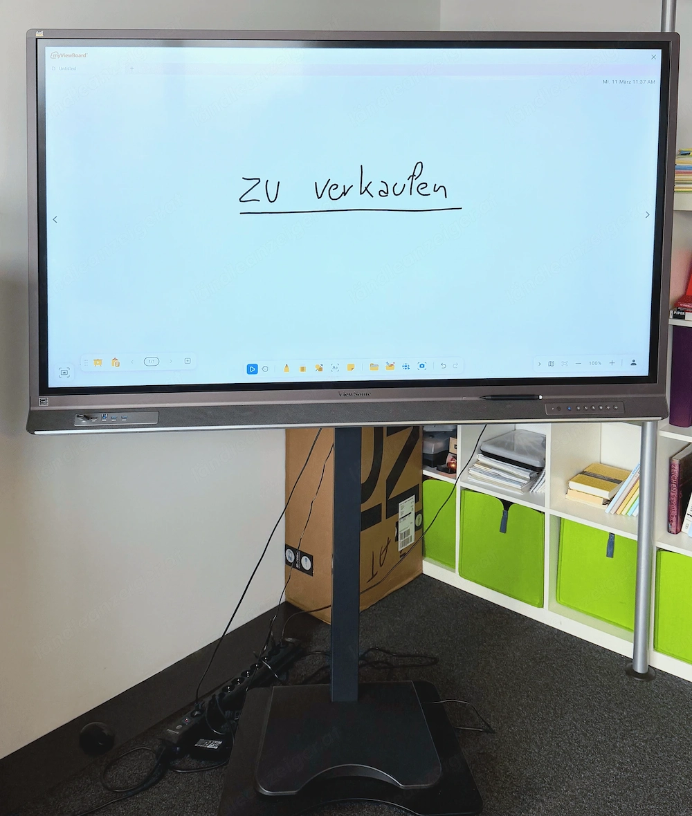 Profi-Bundle: ViewSonic 65" 4K Multi-Touch Display + Elektr. My Wall Standfuß