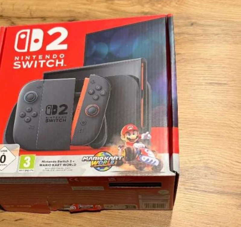 Verkaufe eine Nintendo Switch 2 mit Mario Kart World.