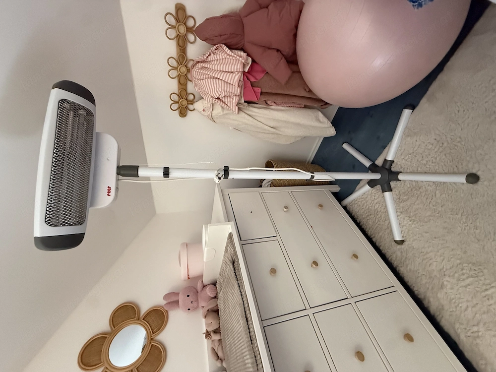 Heizstrahler Wickeltisch