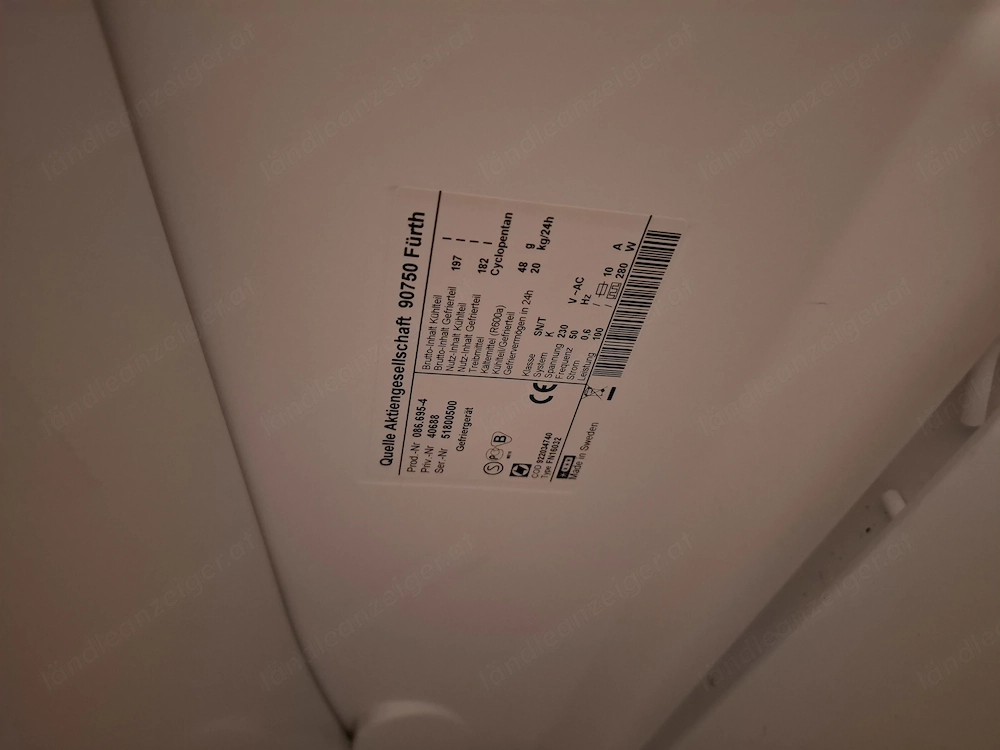 Gefrierschrank zu verkaufen.
