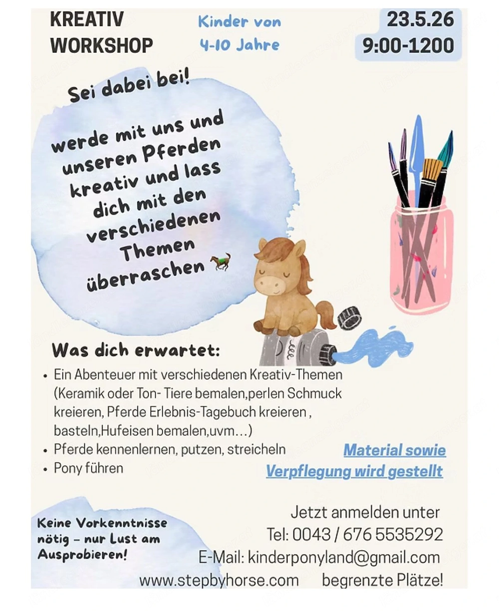 Kreativ Vormittag mit Pferden 