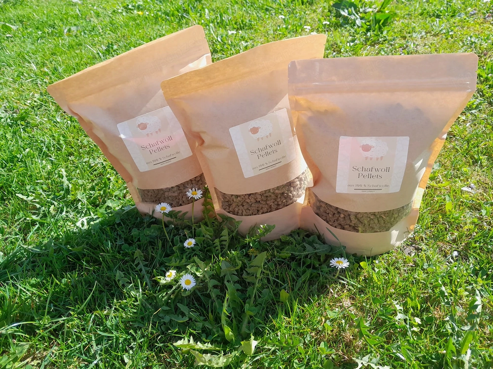 Schafwollpellets als dünger