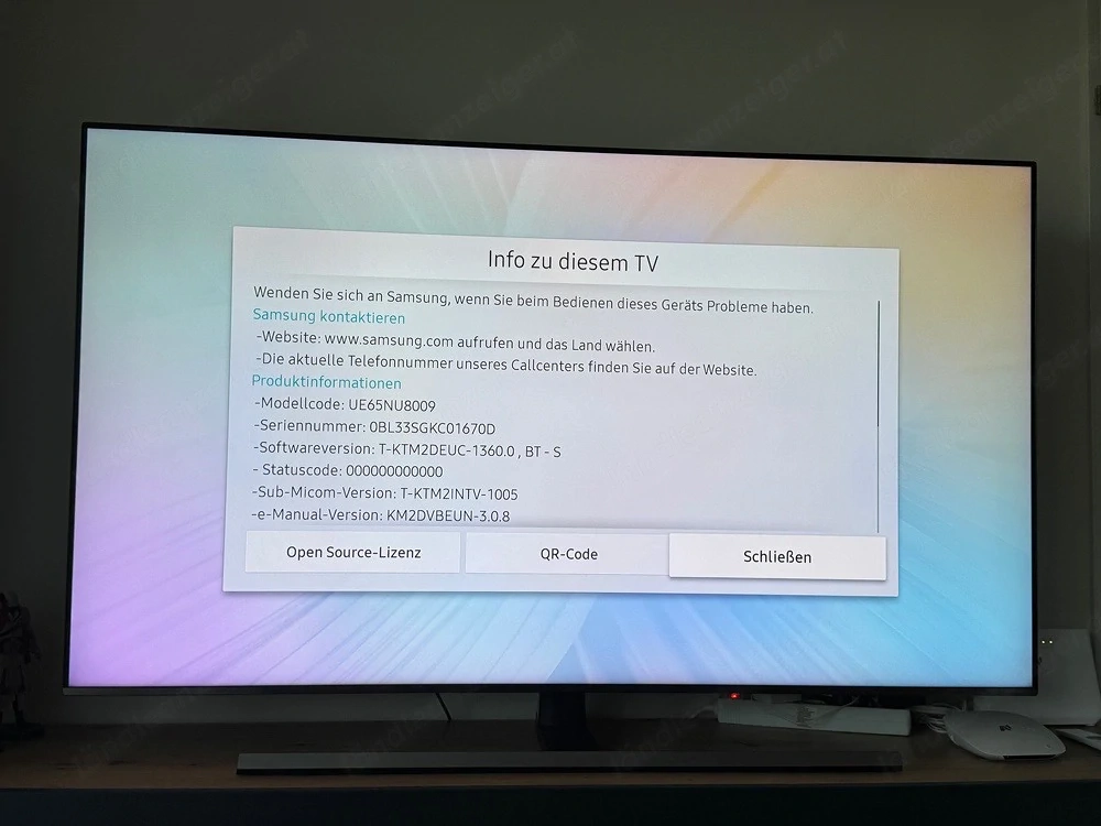 Samsung 65 Zoll TV - Top Zustand
